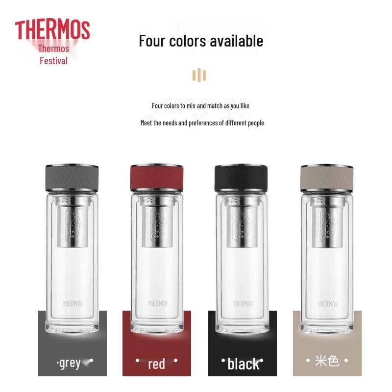 Thermos Double-Wall Glass Tea Tumbler