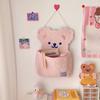 1Pcs Ins Cartoon Bear Wall Hanging Storage Bag Cute Animal Wall Hanging Storage Bag Girl Dormitory Home Decor Storage Bag
