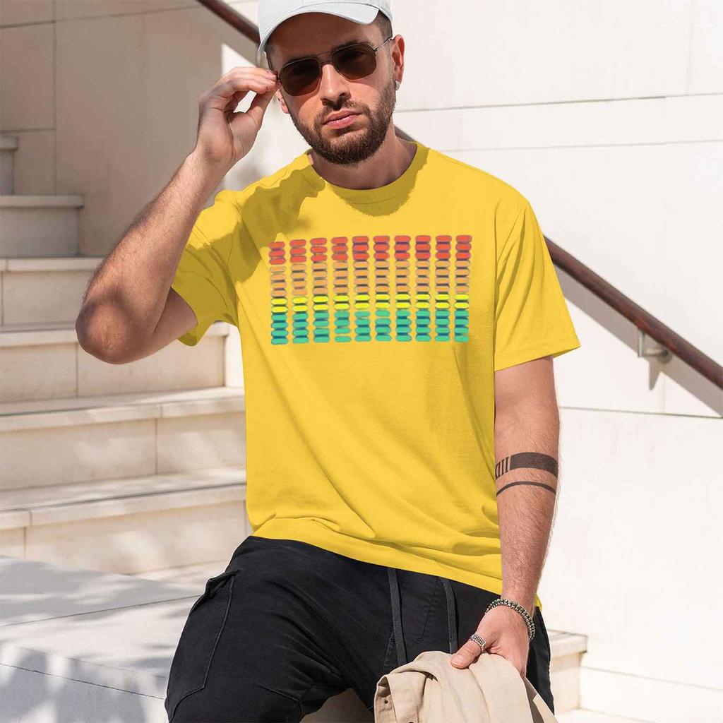 Colorful Grant Pattern Unisexs Tshirt Abstract Design Summer Casual Wear Gift For Him 2026 New Model Shortsleeve Crewneck Tshirt
