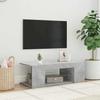 vidaXL TV Cabinet with LED Lights Concrete Grey 90x39x30 Cm