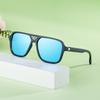 New European and American fashion box polarized fishing sunglasses men's outdoor sunscreen trend high-end sunglasses men's