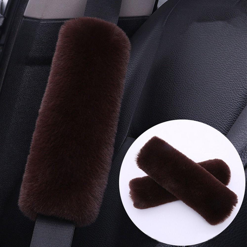 Shoulder Protector Car Seat Belt Cover Plush Shoulder Guard Durable Auto Interior Accessories  Kids