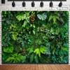 1 Stück grüner Wald Polyester Wandbehang Wandbehang, Hintergrund mit natürlichem Pflanzendesign, geeignet für Wohnzimmer, Schlafzimmer, Büro