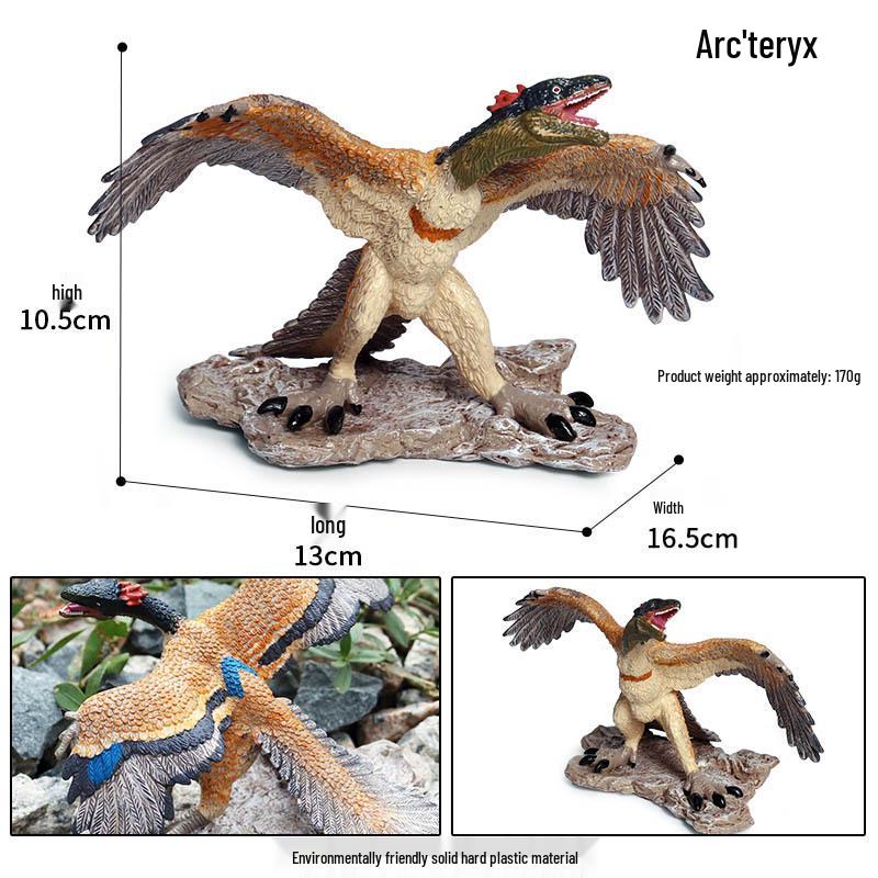 Jurassic Dinosaur Model: Large Oviraptor & Archaeopteryx Toy for Kids