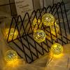 1 Stück batteriebetrieben 1,5 m 10 LEDs Spiegelkugel Lichterkette Modern Retro Disco Bar Party WeihnachtsKugel Lichterkette für Party-Dekoration