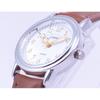 J-AXIS Women's AL1280-BR (Women's Fashion Watch Brown Sun Flame) Round Watch Brown Analog