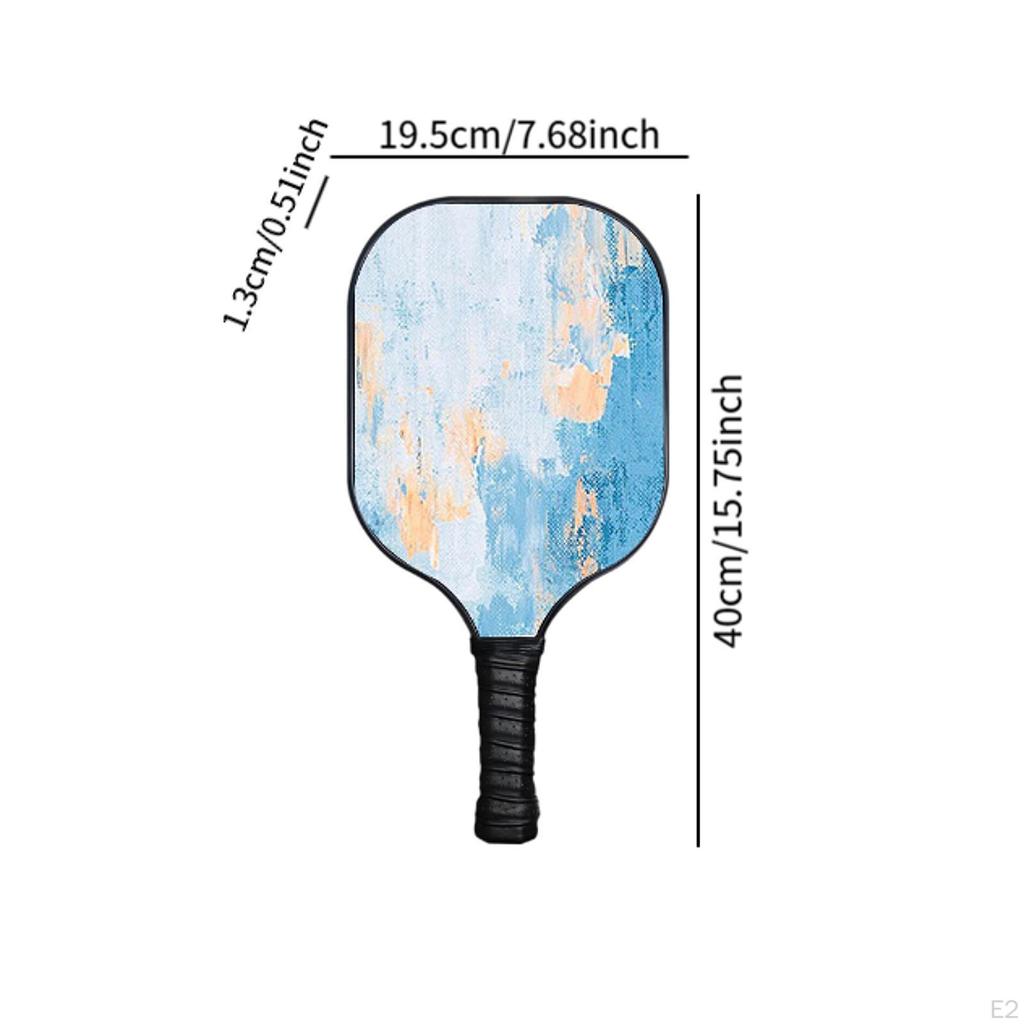 Fiberglass Pickleball Racket Paddle for Power Competition Balance Blue