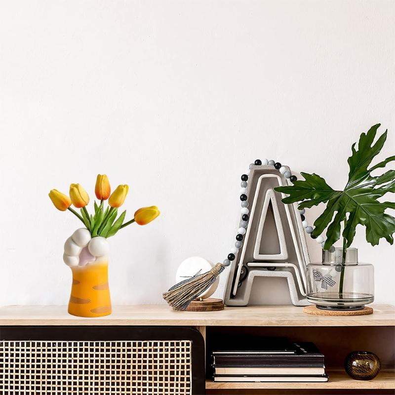 Geometric Cute  Claw Art Gypsum Silicone Mold Vase Storage Box Mold for Making Succulent  Flower  Pen Holder