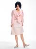 ADOREBELLE Ribbon Tie Blouse - Pink