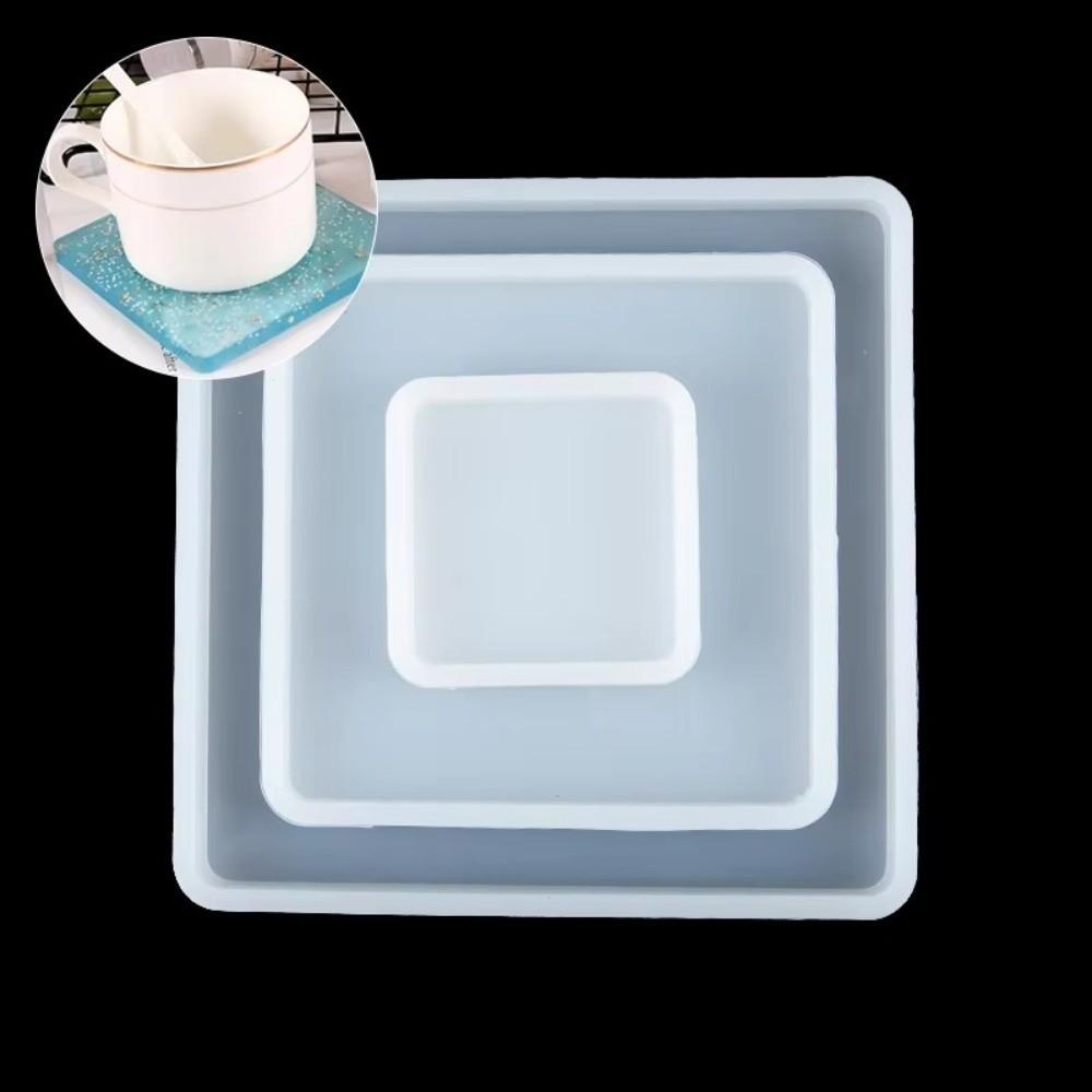 Multi-purpose Coaster Silicone Mold Flexible Cup Mat Mold Easy To Clean Plaster Mold Gift Making
