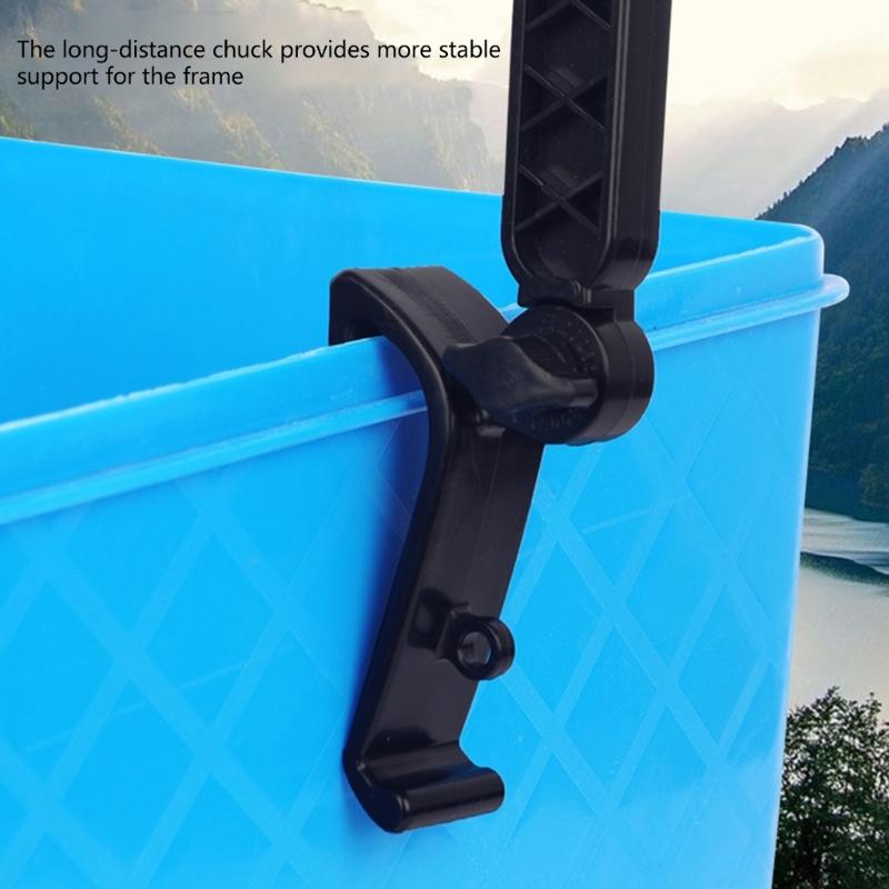 2Pcs Adjustable Bucket Rod Holder Fishing Rod Rack Ice Fishing Rod Holder Fishing Tackle Accessories Easy To Install
