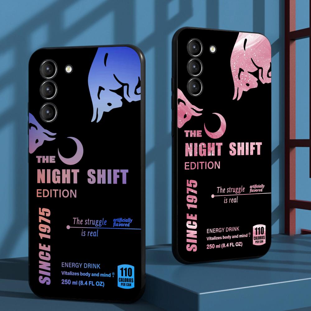 Θήκη Κινητού Star Bull Energy Drink νυχτερινή βάρδια Για Samsung Galaxy S26 S25 S24 S23 S22 S21 Plus Ultra Note20 Μαλακή Μαύρη