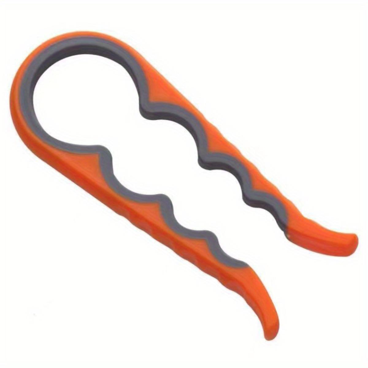 

Universal and Easy Bottle Opener, Lid Twisting Device, Can Opener, Household Kitchen Tool, Anti Slip and Labor-saving 1pcs помаранчевий