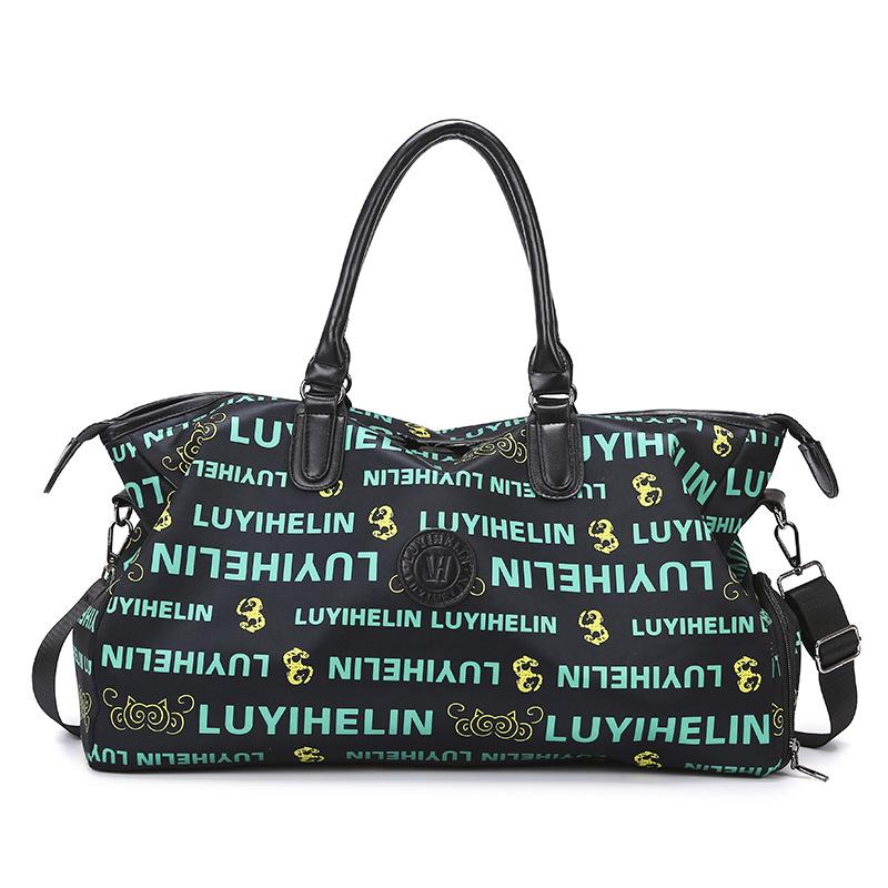 New Travel Bag Large Capacity High Sense High Value Old Flower Niche Fashion Shoulder Messenger Bag Yoga Maternity Bag