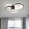 Nordic Black White LED Ceiling Light Modern Design Irregular Ceiling Light Dining Room Living Room Bedroom Lighting Fixtures