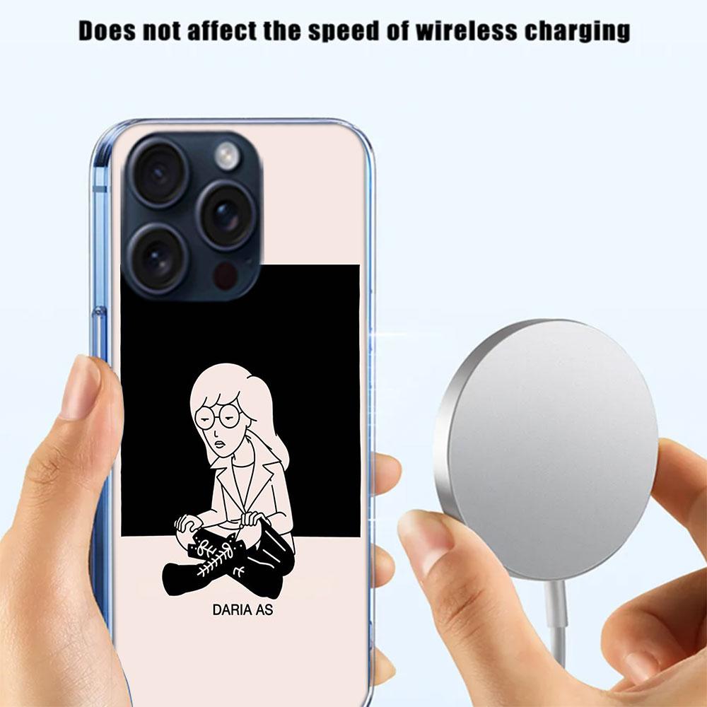 Cute Cartoon DariaS Capa Phone Case For Iphone 17 Air 16 Pro Max 15 12 Pro 14 Plus 17E 16E 11 13 Mini Cover Cases Fundas Cell Cl