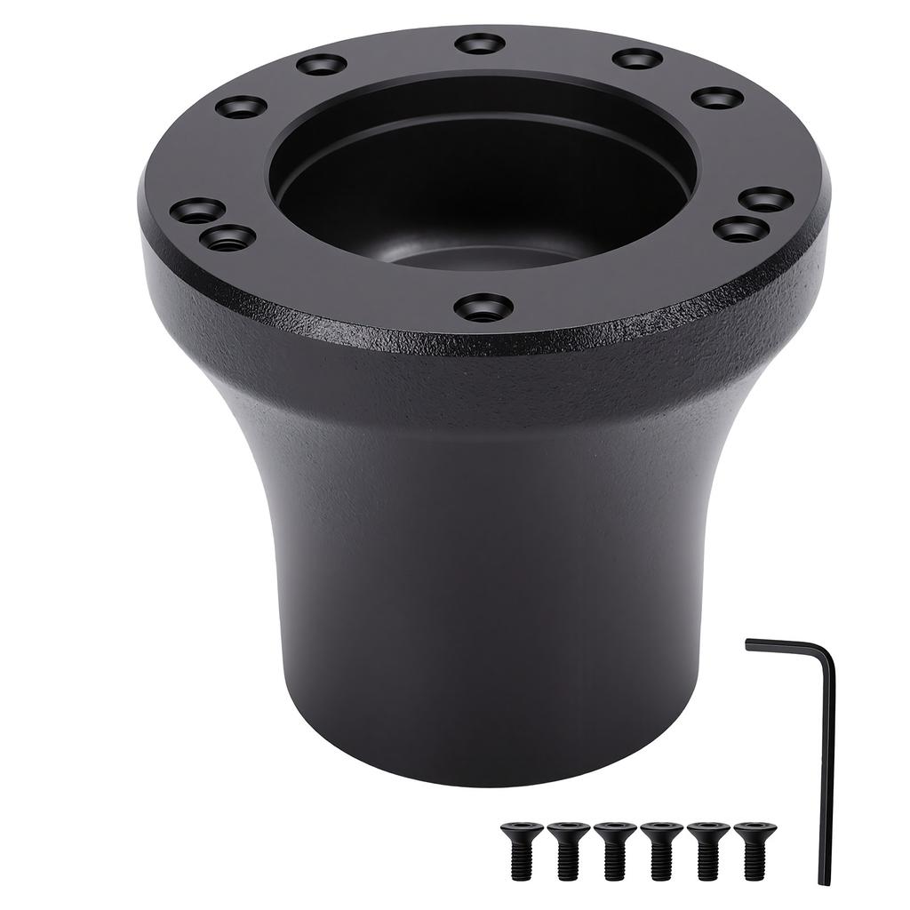 Golf Cart Steering Wheel Adapter Universal Replacement for EZGO TXT RXV Marathon Medalist Black