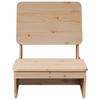 VidaXL Chaise de jardin 60x64x70,5 cm bois de pin massif, siège de jardin, chaise d'extérieur, chaise de balcon, chaise de 859307