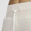 Nike Sportswear Phoenix Fleece Logo FW24 Brand Pattern Drawstring Mid-Rise Straight Leg Casual Pants Women Bottoms Off-White FV7685-104