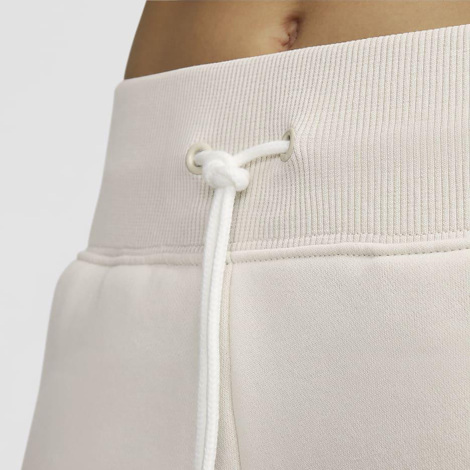 New Nike Sportswear Phoenix FleeceLogo FW24 Casual Pants Women's Ecru FV7685-104