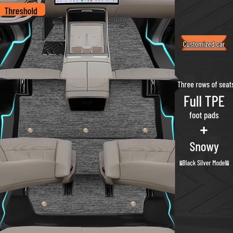 2025 Lydo L90 Special TPE Full Coverage Floor Mats for Six-Seven Seat Cars