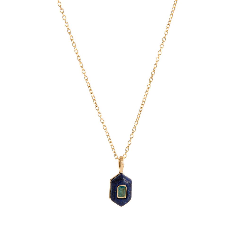 Eco-friendly Natural Stone Hexagonal Energy Necklace for Women