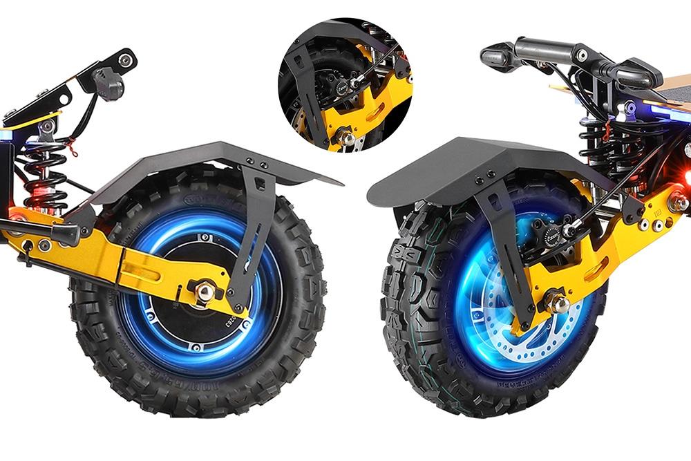 YUME X11+ Electric Scooter, 3000W*2 Motor 60V 30Ah Battery 11-inch Off-road Fat Tires 50mph Max Speed
