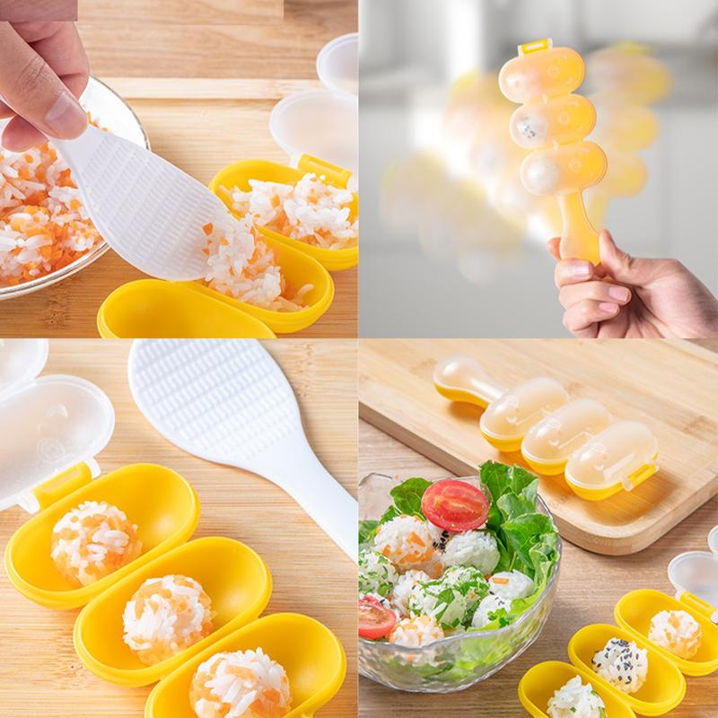 Reisbällchen-Hersteller Reisrollen-Schüttler Lunch-Hersteller Form Onigiri-Form DIY Reisbällchen-Schüttler Kugelförmige Küchenwerkzeuge Reisbällchen-Form