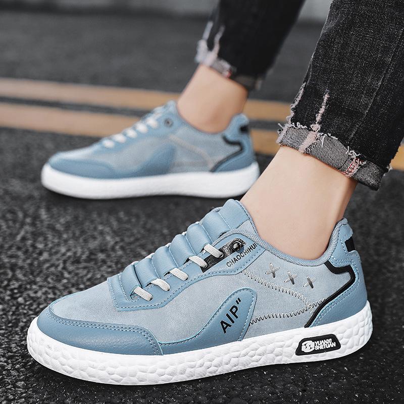 

Men s shoes new 2025 spring student large size leisure sports trend niche versatile thick-soled wear-resistant men s board shoes 44 синий