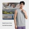 Hodo Men's Pure Cotton Sleeveless T-shirt & Shorts Loungewear Set