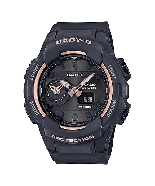

Casio Men s Resin 100M Water Resistant Analog Shock Resistant Quartz Watch BGA-230SA-1A чёрный