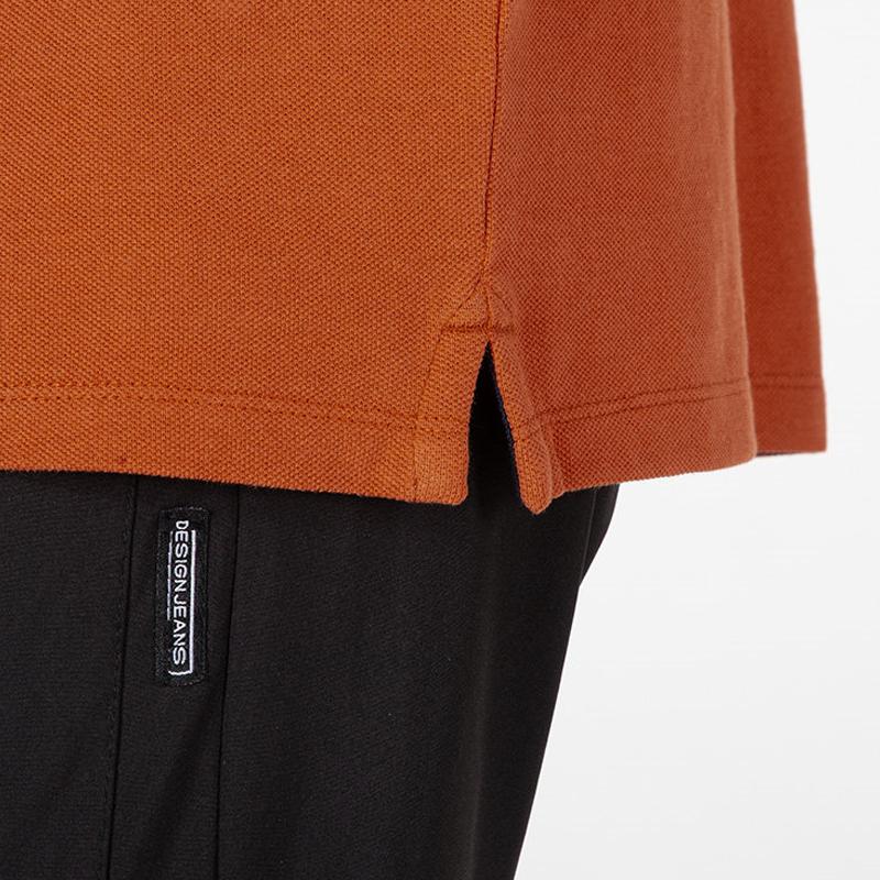 Timberland Casual Sports Short Sleeve Polo Shirt Men Tops Orange A24H2-CL7