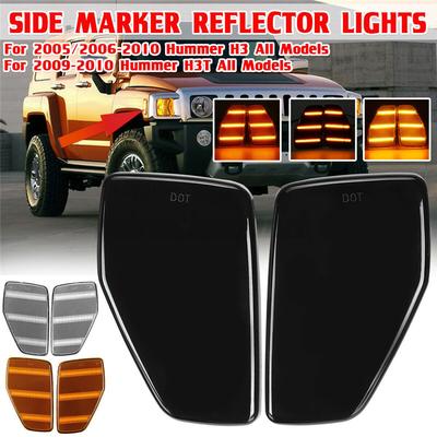 Pair Side Marker Lights for Hummer H3 2006-2010