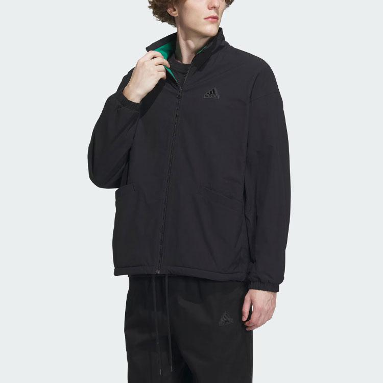 New Adidas Reversible Jacket Jackets Coats Men's Black IT3965