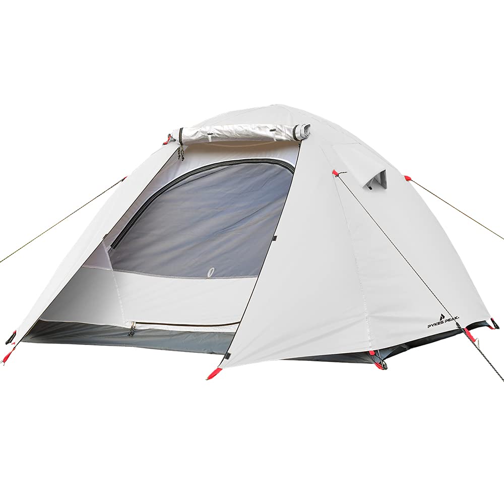 PYKES PEAK Tent for 2 or 3 people with inner size 2m x mesh easy instruction manual OFFWHITE vestibule, waterproof, 2m, camping, window, assembly,
