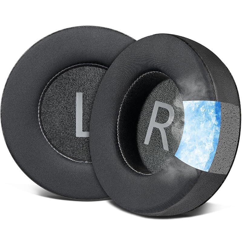 

SOULWIT cooling gel pad ear pads for AKG K701, K702, Q701, Q702, K601, K612, K712 Compatible with ear cushion noise isolation foam earmuffs ice silk