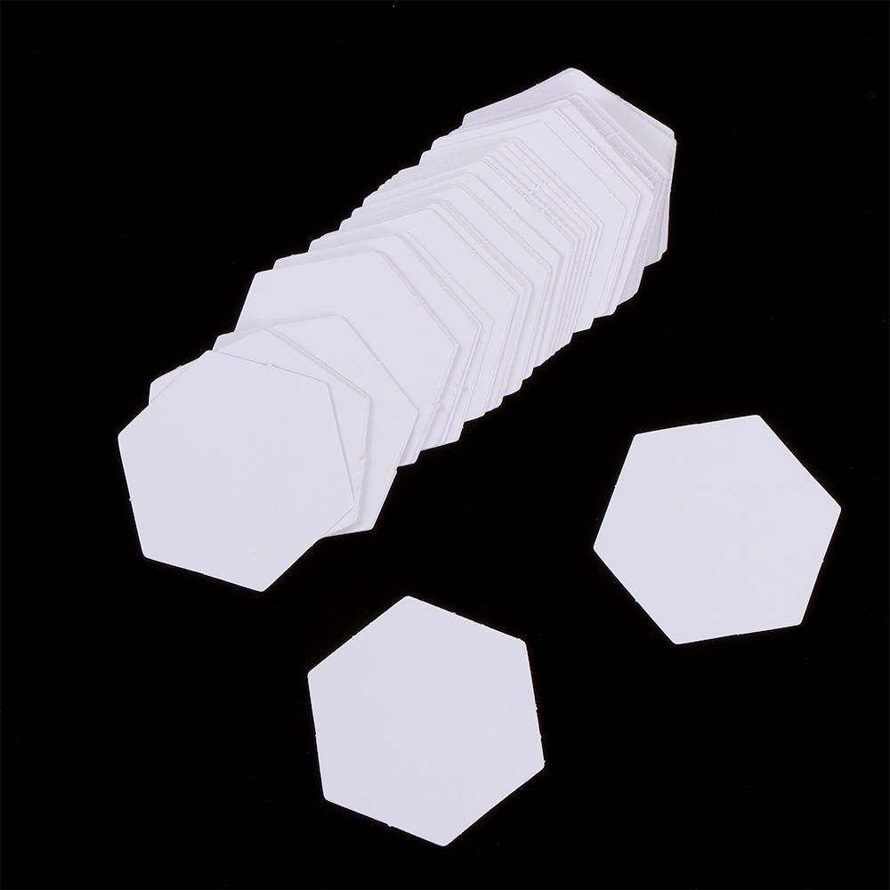 100PCS Sewing Patterns Handmade DIY Quilting Hexagon Templates Patchwork Paper Garment Fabric