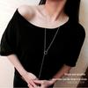 Women's Multi-Layer Japanese & Korean Tassel Necklace - Long Circle Pendant for Autumn/Winter
