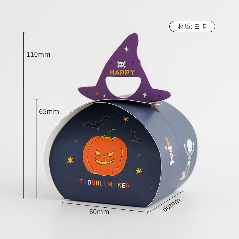 Halloween Ghost Candy Snack Box Happy Halloween Decoration For Kids Biscuit Cookies Gift Box Halloween Party Supplies