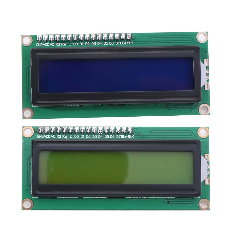 5V Operation LCD1602 Display Module Yellow Green Screen 16x2 Character LCD Electronic Projects