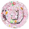 Pink Rabbit Funny Emoji Stickers – 50 Sheets for DIY Decoration, Suitcases, Computers, Journals