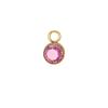 5 pcs/lot 5mm Colorful Crystal Birth Month Stone Charms Stainless Steel Pendant For Necklace Bracelet Making Birthday Jewelry