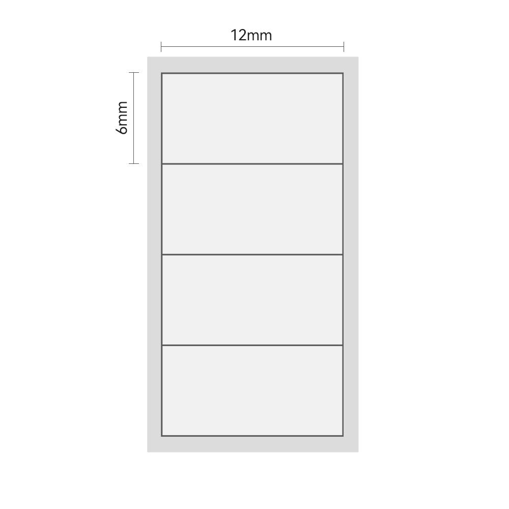 Niimbot Etiketten Aufkleber Transparent 12X24Mm 230Stk Für D110/D11/D101