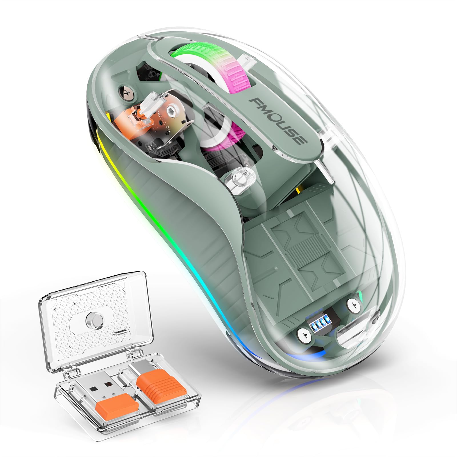 

Bluetooth Bluetooth Бездротовий 3 3 4 DPI 7 Колір Високо Сумісний з Японською Інструкцією Включено 2.4G & Миша Миша, Режими, Безшумний, Бездротовий, зелений