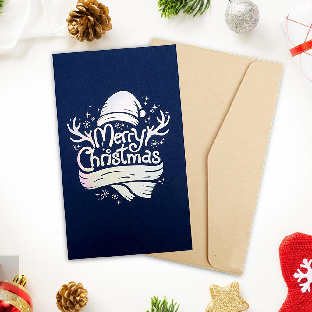 Christmas Card Paper Creative Anniversary Birthday Winter Holiday Greeting Card Christmas Decoration Gift for Husband Dad