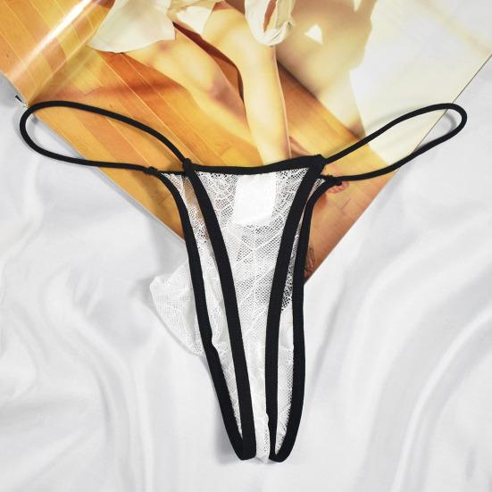 Men Briefs U Convex Great Elasticity Lace Jockstrap Spider Web Pornographic See-through Comfortable