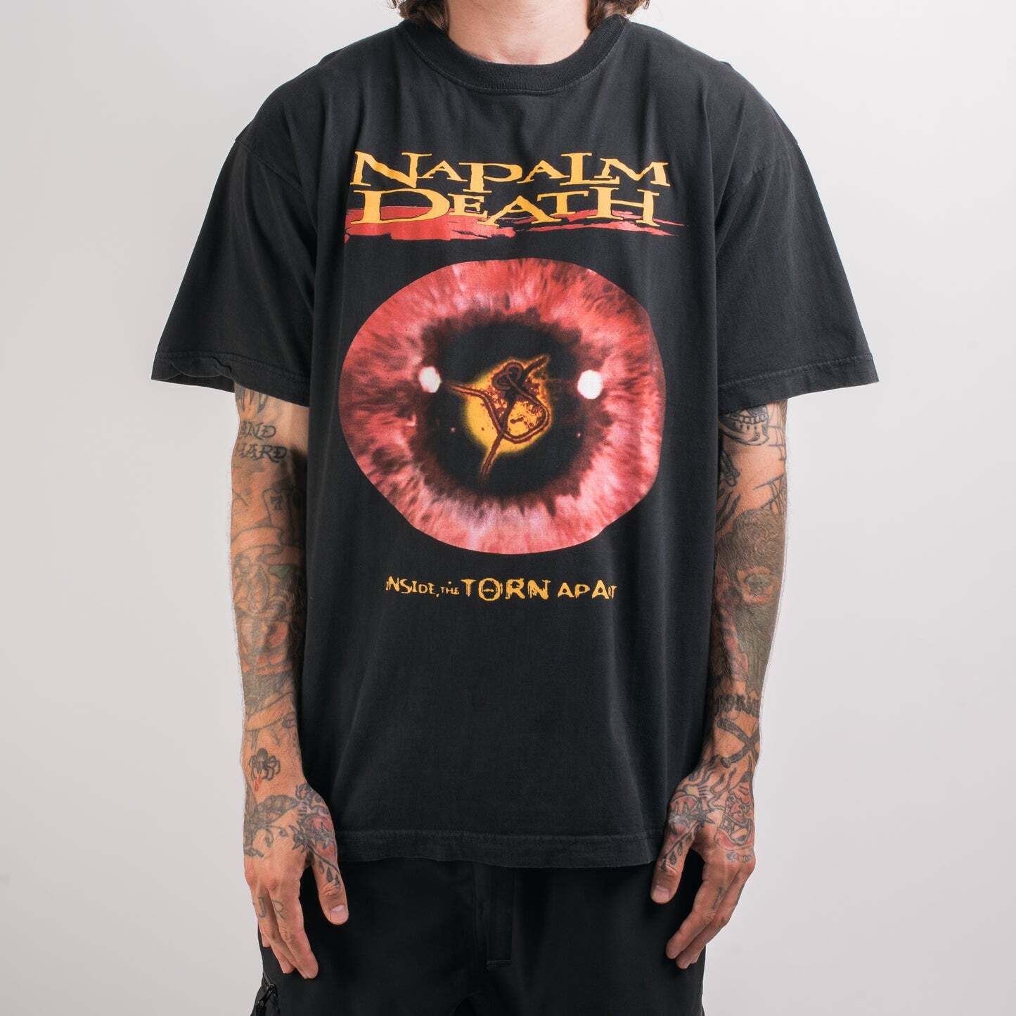 Vintage 1997 Napalm Death Inside The Torn Apart Tour Black Unisex Shirt WA0705 XXXXL