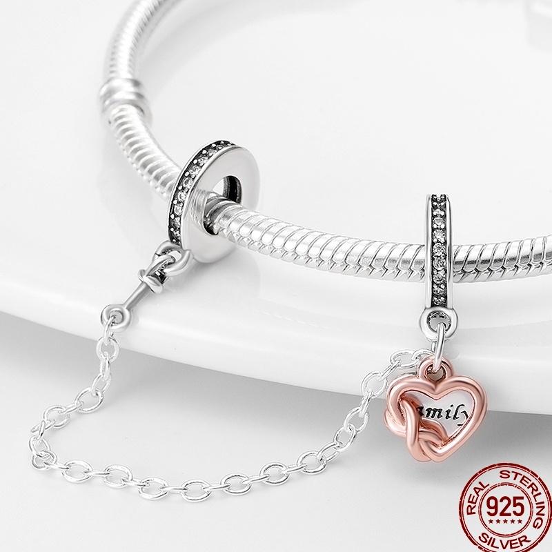 Copper Love Blessing Diamond Love Family Friendship Love Charm Beads Suitable For Pan Original Bracelet Diy