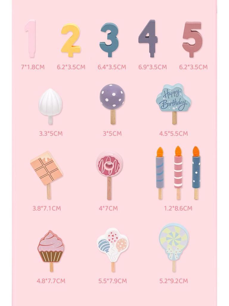 Educational Wooden Playhouse Cake Toys for Kids - Perfect Birthday Gift