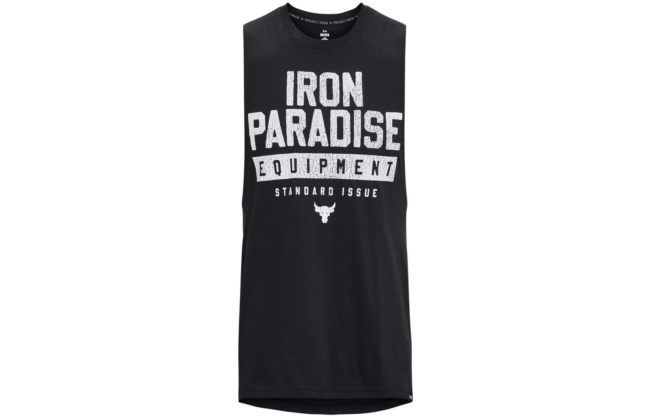 Under Armour Project Rock Tank Top Men s Black 1377290-001 L